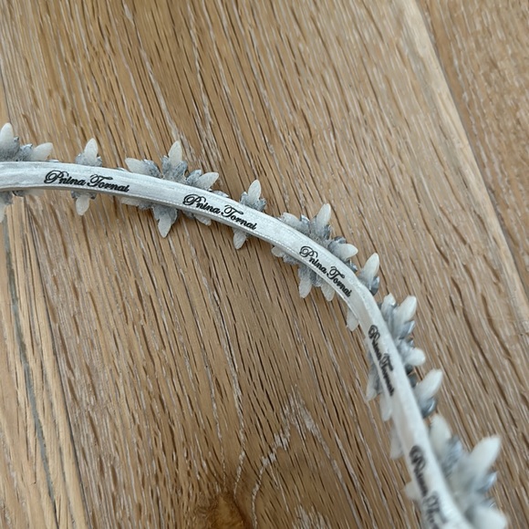 Pnina Tornai Swarovski Crystal and Pearl Cluster Wedding Headband Head Piece NWT - Picture 6 of 11